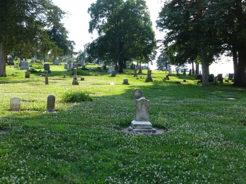 Part of Section 2 at Oak Hill Cemetery.