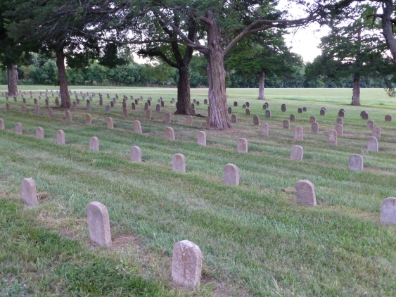 Osawatomie State Hospital Burial Ground, facing southwest.