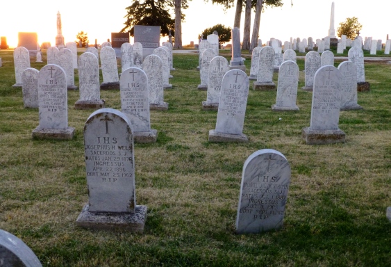 Mount Calvary Cemetery is the final resting place for many of the Jesuits who served the Pottawatomie community in the 1800s.