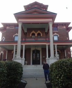 One of the Lyons Twin Mansions, our B&B during our weekend at Fort Scott.