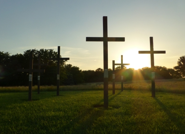 Memorial crosses
